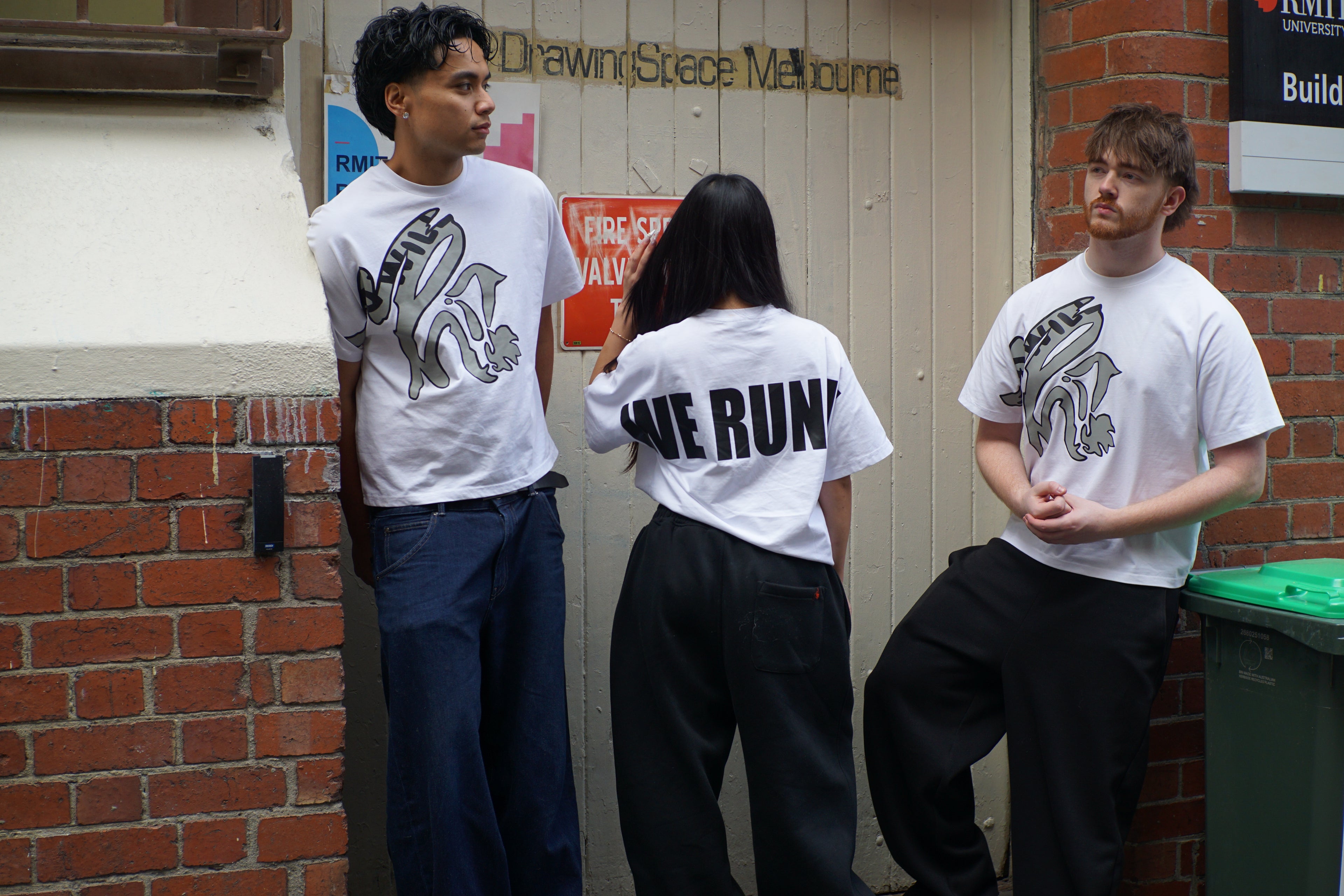 "WE RUN IT" shirts